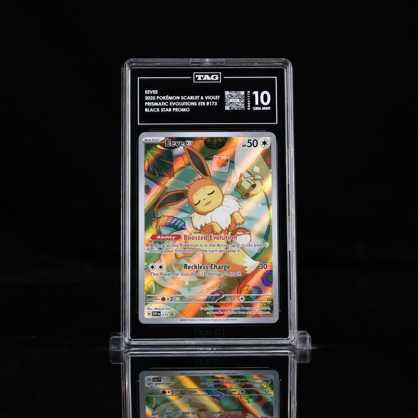 TAG 10 Eevee 173 SVP Black Star Promo Prismatic Evolutions ETB Pokemon Gem Mint