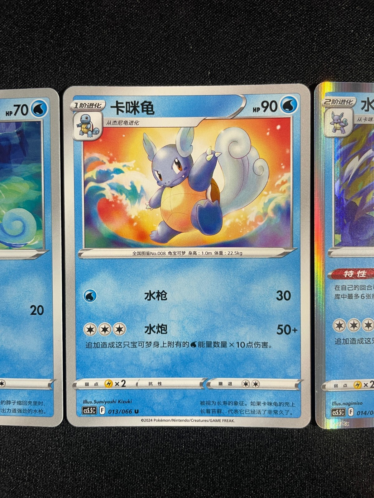 Blastoise Evolution Line 012-014/066 Pokemon GO Simplified Chinese Exclusive Art