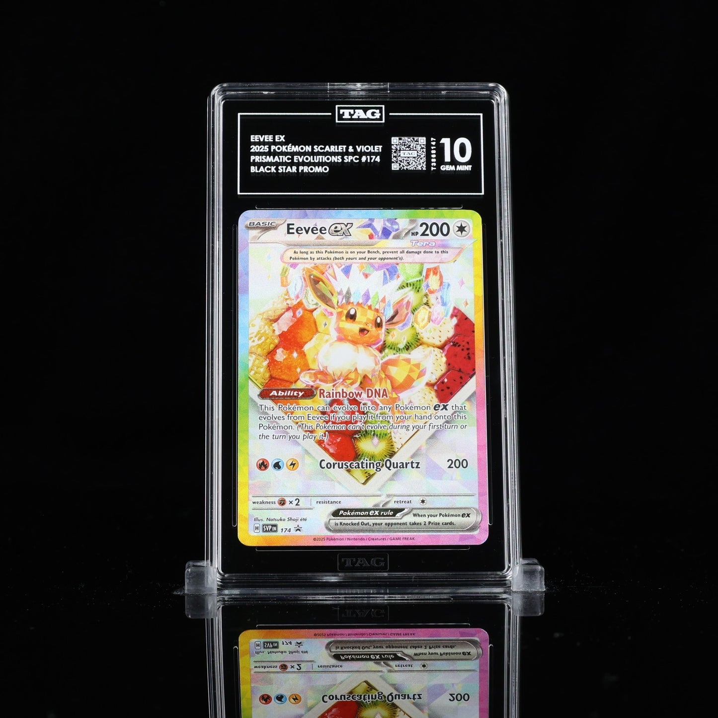 TAG 10 - Fruit Eevee 174 SVP Black Star Promo Prismatic Evolutions UPC Pokemon