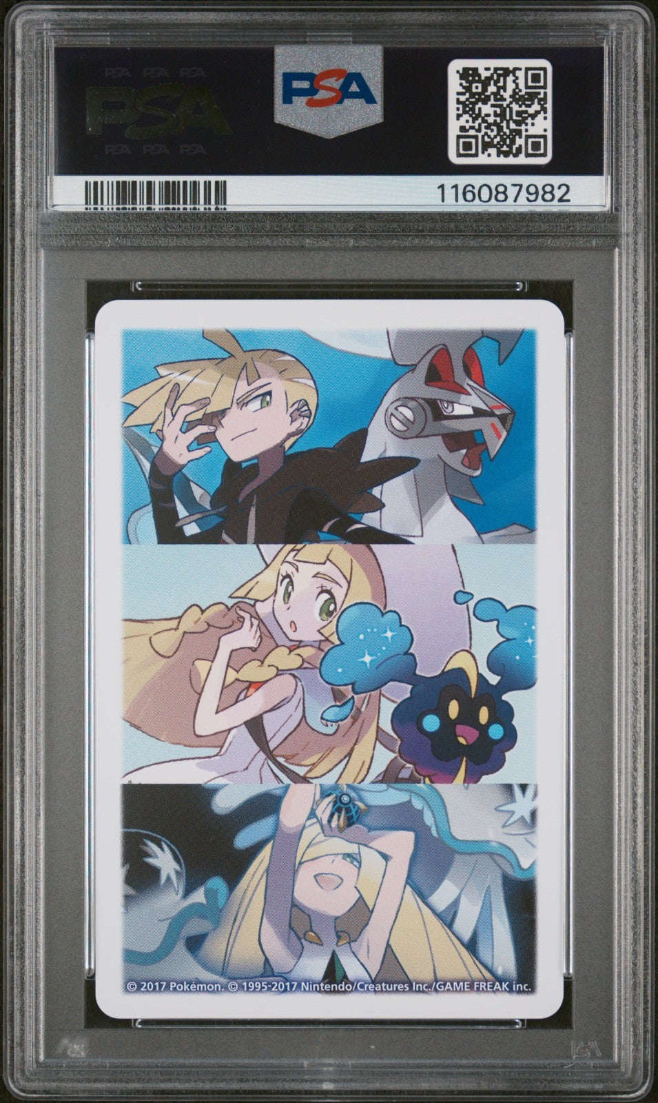 PSA 10 Sequential - Lillie Cosmog Lunala & Solgaleo Hearts Set - Pokemon Poker