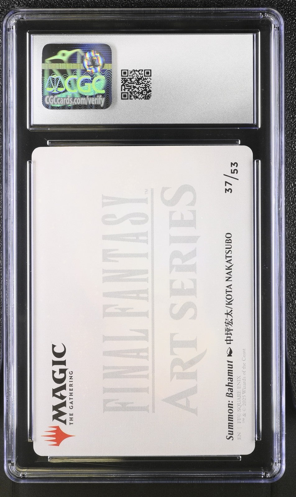CGC 9 - Bahamut 37/53 Gold-Stamped Signature Final Fantasy Art Series MTG Magic