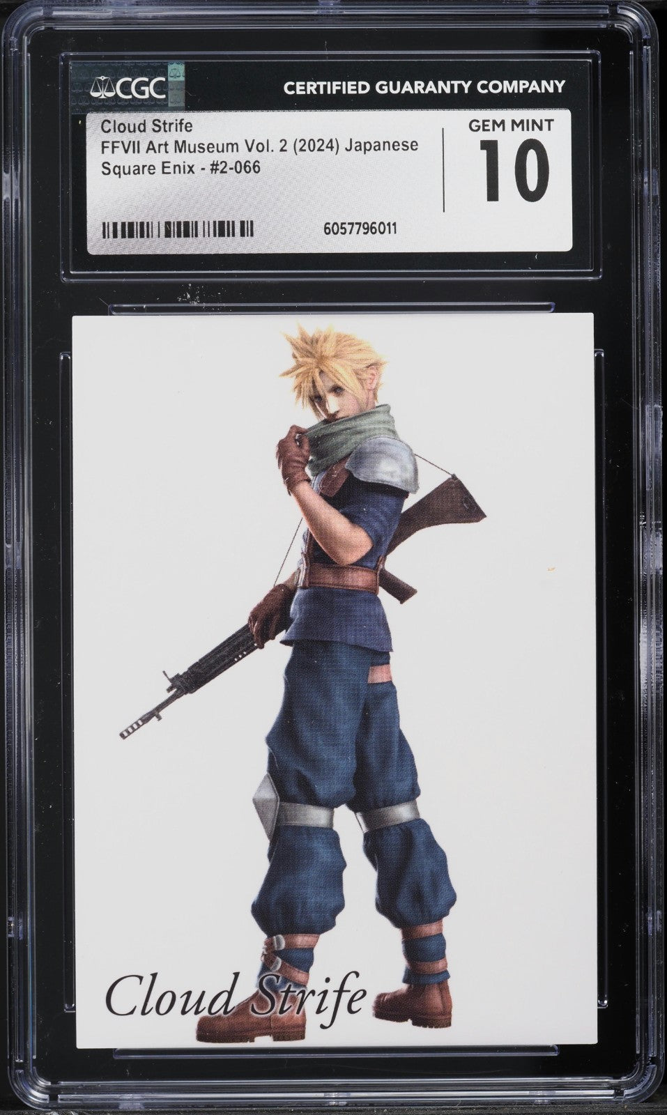 CGC 10 - Cloud Strife #2-066 - Final Fantasy VII Art Museum Vol. 2 2024 Gem Mint