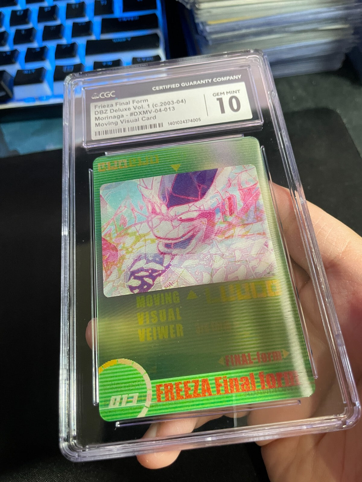 CGC 10 - Frieza Final Form #013 3D Morinaga Dragon Ball Z Wafer Cards Part 1 Gem
