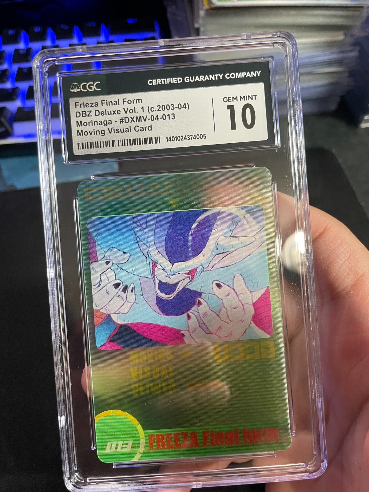 CGC 10 - Frieza Final Form #013 3D Morinaga Dragon Ball Z Wafer Cards Part 1 Gem