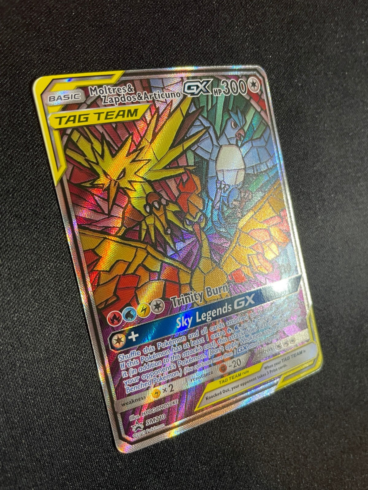 Moltres & Zapdos & Articuno GX SM210 Promo - Pokemon Hidden Fates ETB - NM