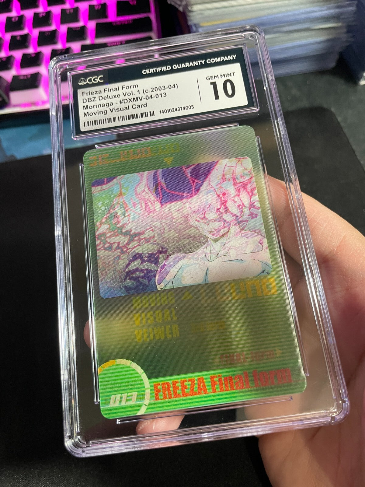 CGC 10 - Frieza Final Form #013 3D Morinaga Dragon Ball Z Wafer Cards Part 1 Gem