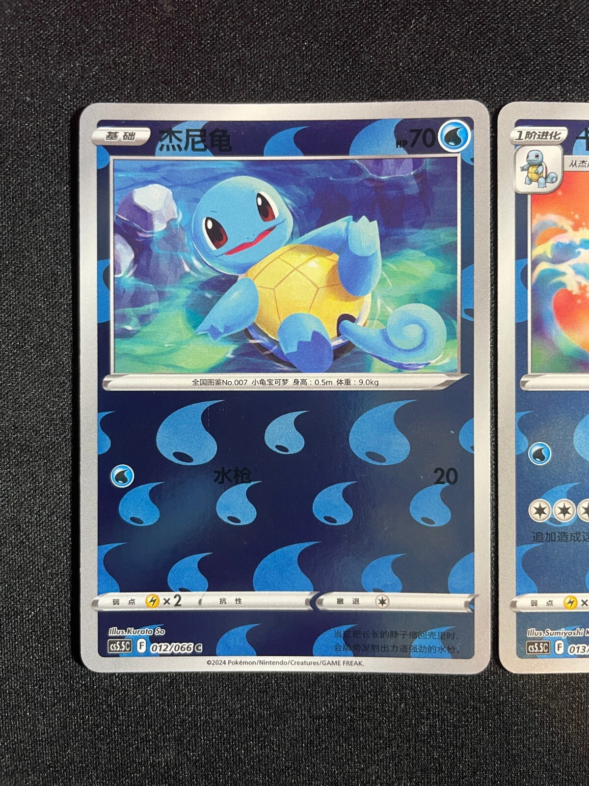Blastoise Evolution Line 012-014/066 Reverse Holos Pokemon GO Chinese Exclusives