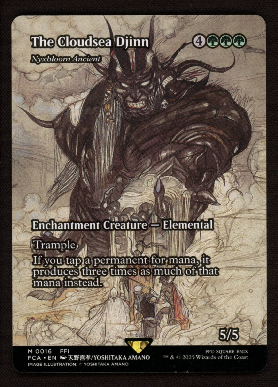 The Cloudsea Djinn 0016 Showcase - Final Fantasy MTG Magic Through the Ages - LP
