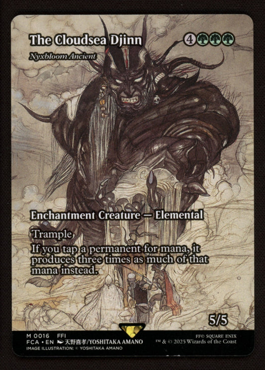 The Cloudsea Djinn 0016 Showcase - Final Fantasy MTG Magic Through the Ages - LP