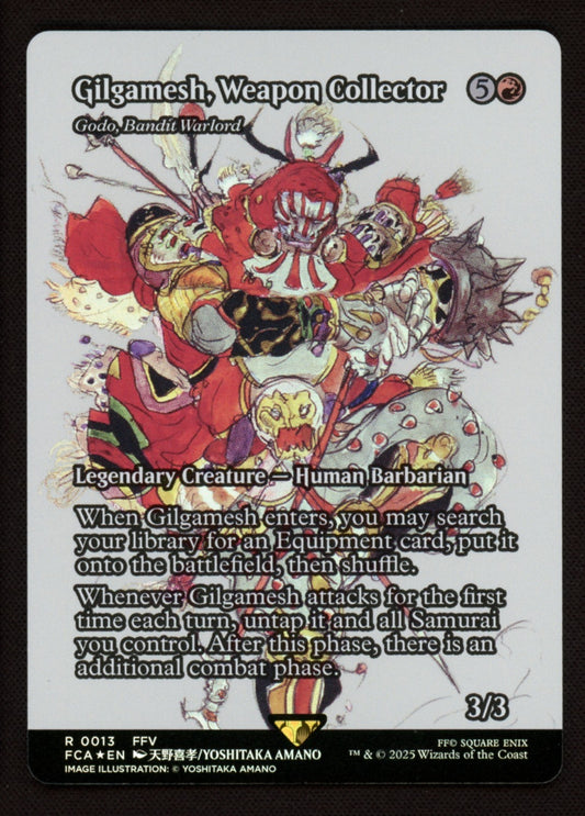 Gilgamesh Weapon Collector 0013 Foil Showcase Final Fantasy Through the Ages MTG