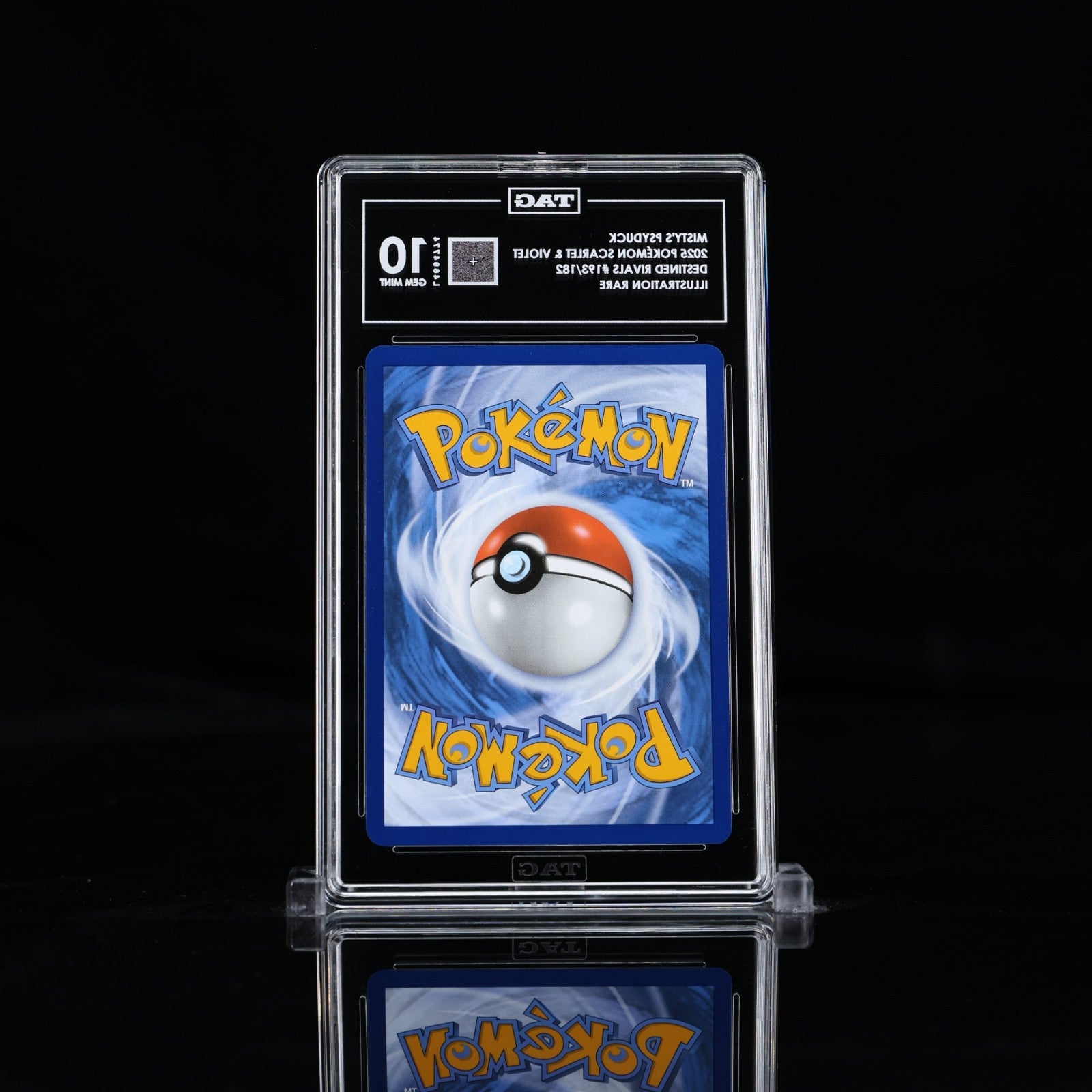 TAG 10 Mistys Psyduck 193/182 Illustration Rare Pokemon Destined Rivals Gem Mint