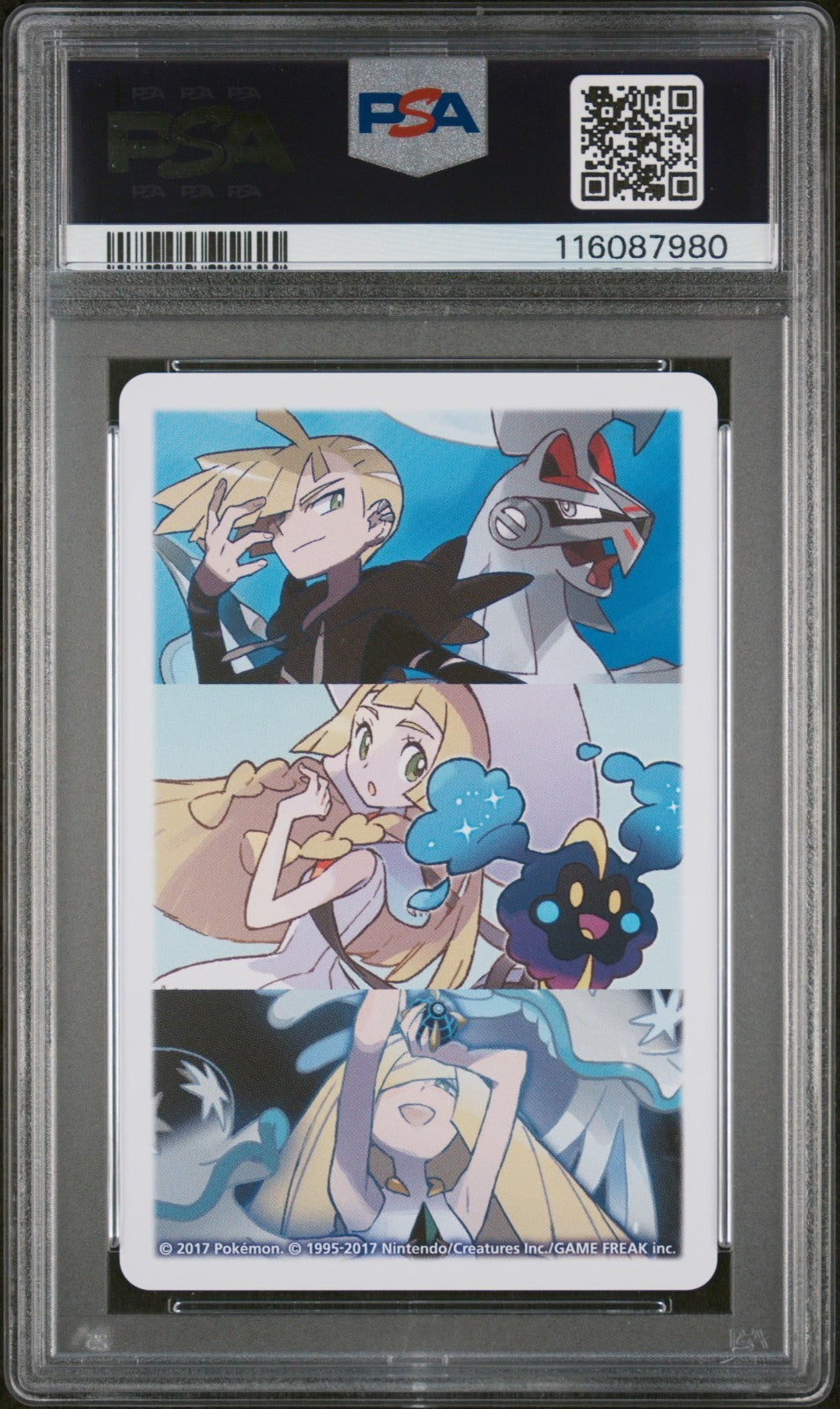 PSA 10 Sequential - Lillie Cosmog Lunala & Solgaleo Hearts Set - Pokemon Poker