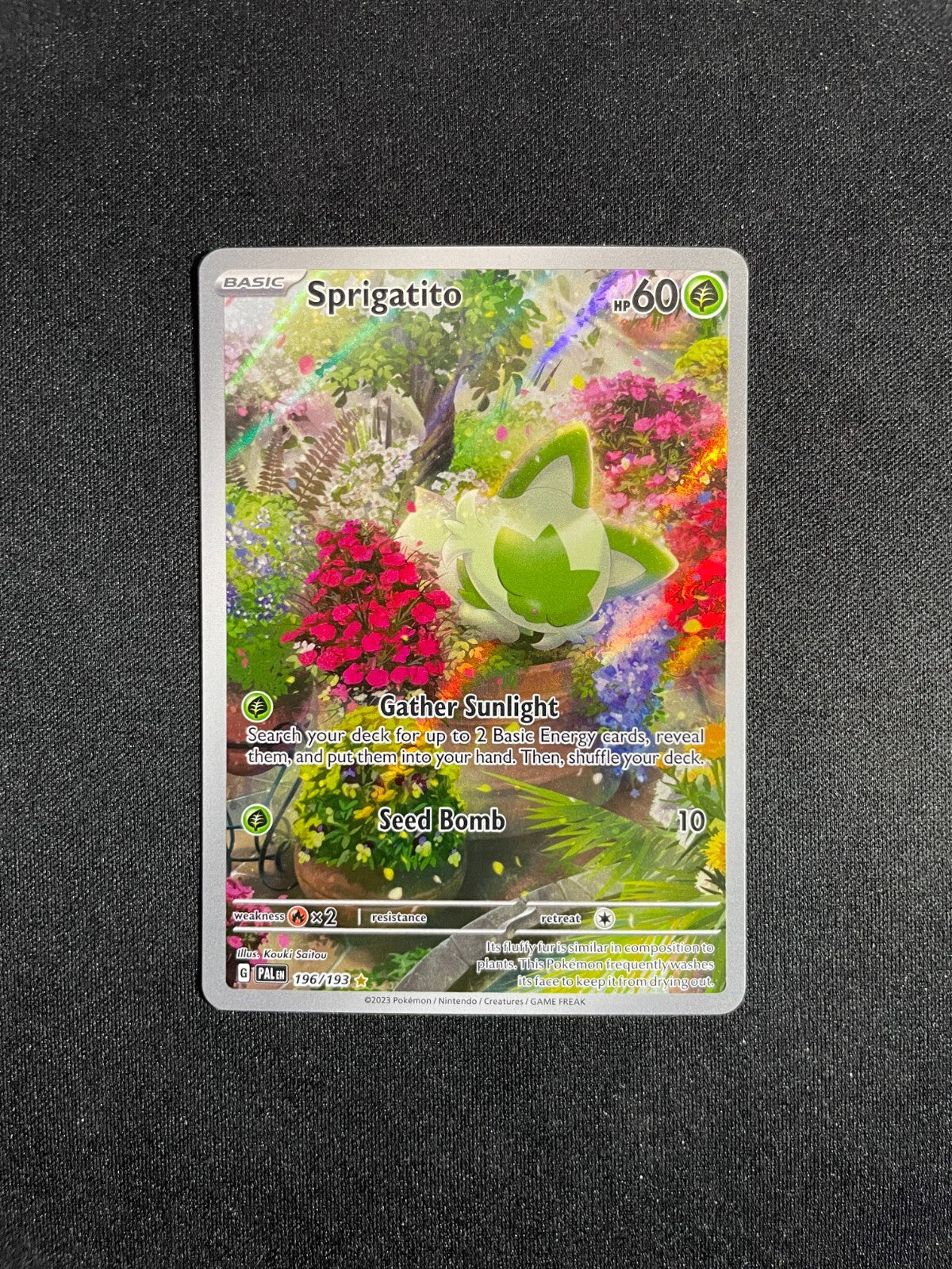 Sprigatito 196/193 Illustration Rare - Paldea Evolved ETB Pokemon TCG - LP