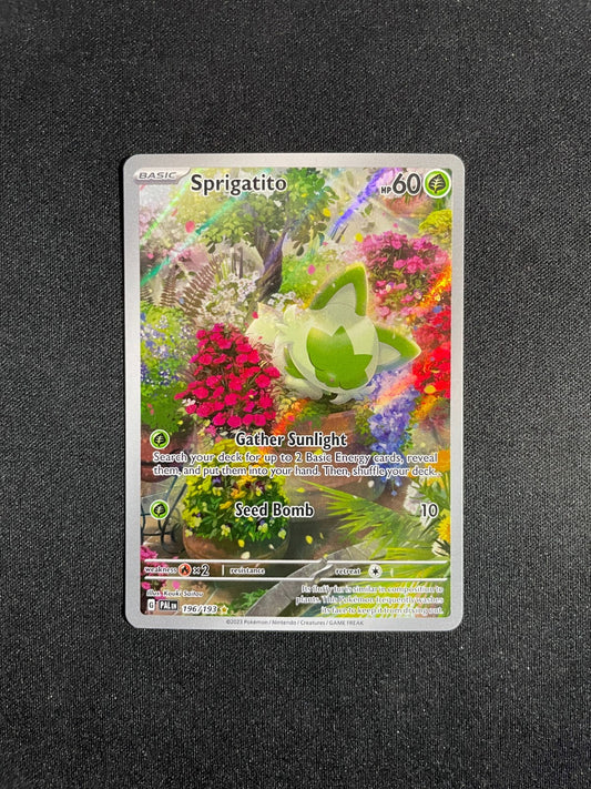 Sprigatito 196/193 Illustration Rare - Paldea Evolved ETB Pokemon TCG - LP