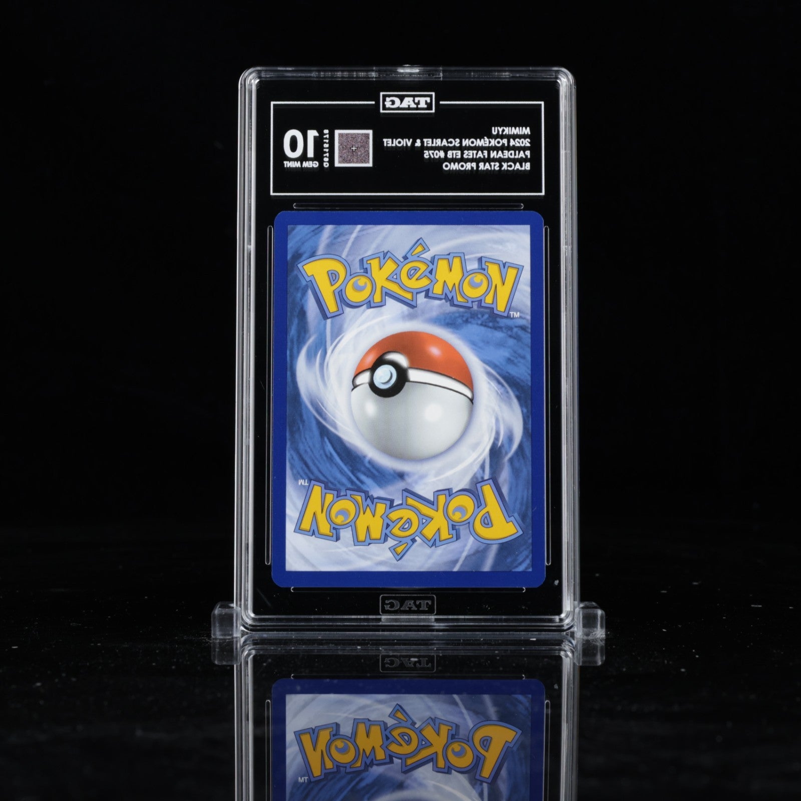 TAG 10 - Mimikyu 075 SVP Black Star Promo - Paldean Fates ETB Pokemon TCG