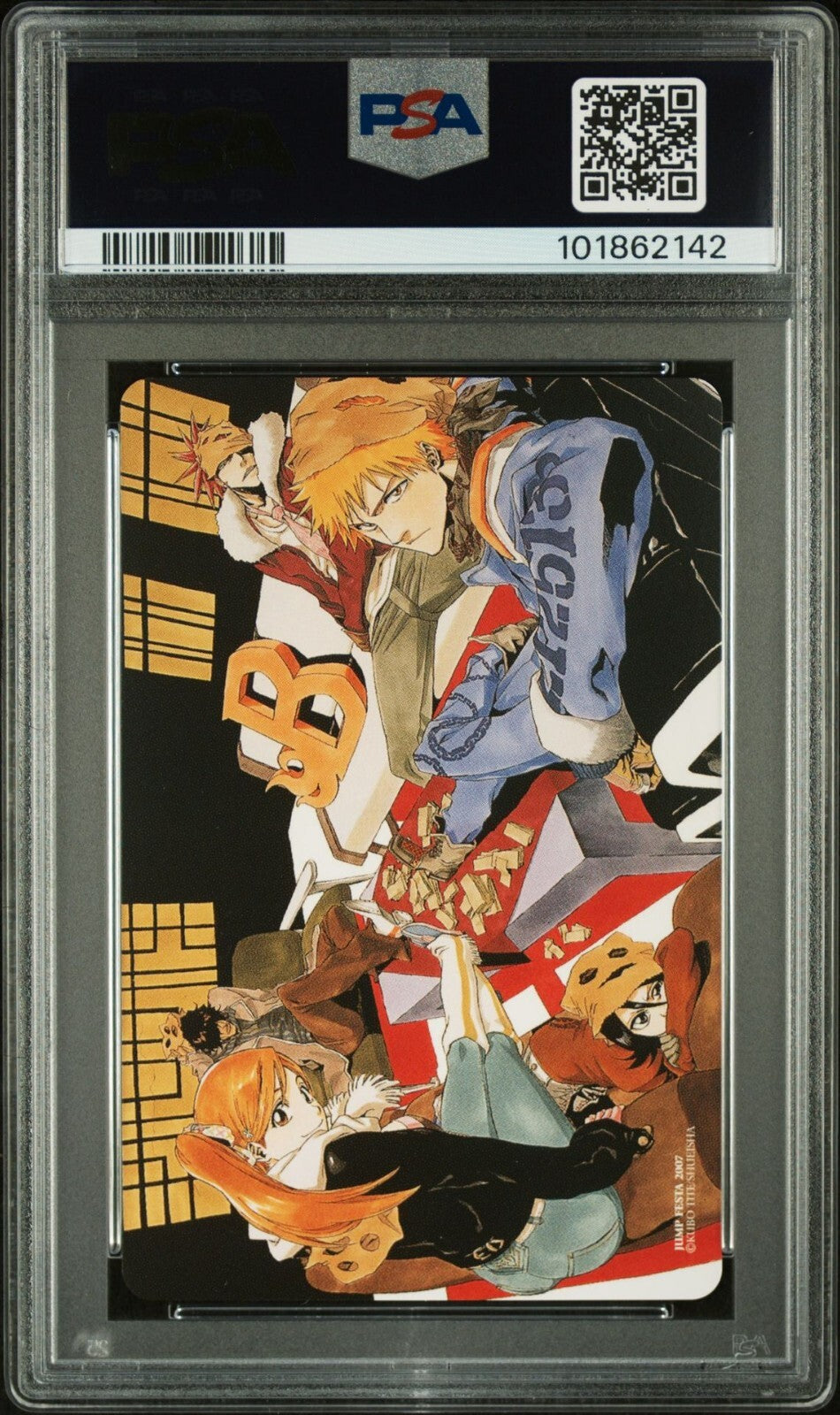 PSA 10 - Yoruichi Shihoin Q. of Spades Bleach Jump Festa 2006 Poker Playing Card