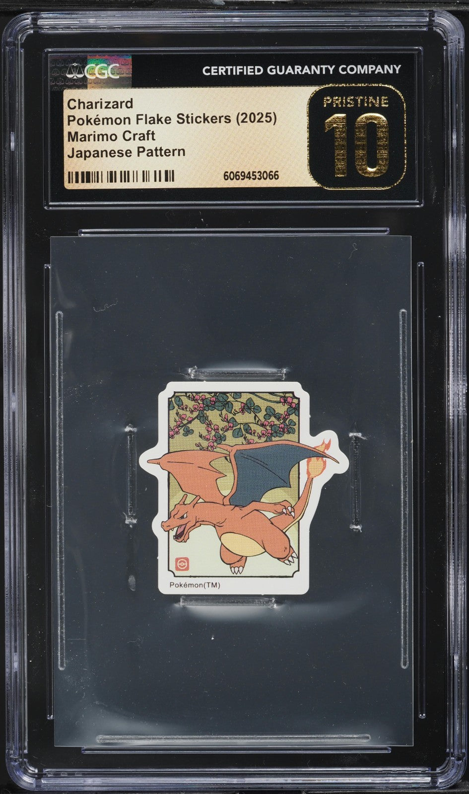 CGC 10 Pristine - Charizard Japanese Pattern Sticker - Pokemon Marimo Craft 2025