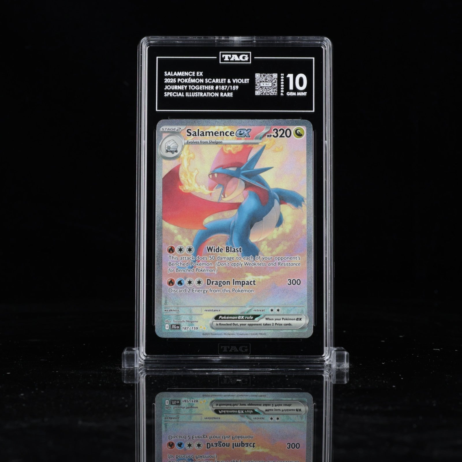 TAG 10 - Salamence ex 187/159 Special Illustration Rare Journey Together Pokemon