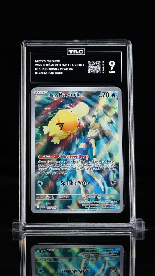 TAG 9 - Misty's Psyduck 193/182 Illustration Rare - Pokemon Destined Rivals SV