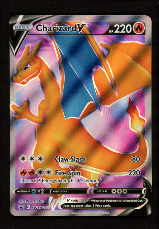 Charizard V SWSH050 ETB Promo - Champion's Path Pokemon Sword & Shield - NM