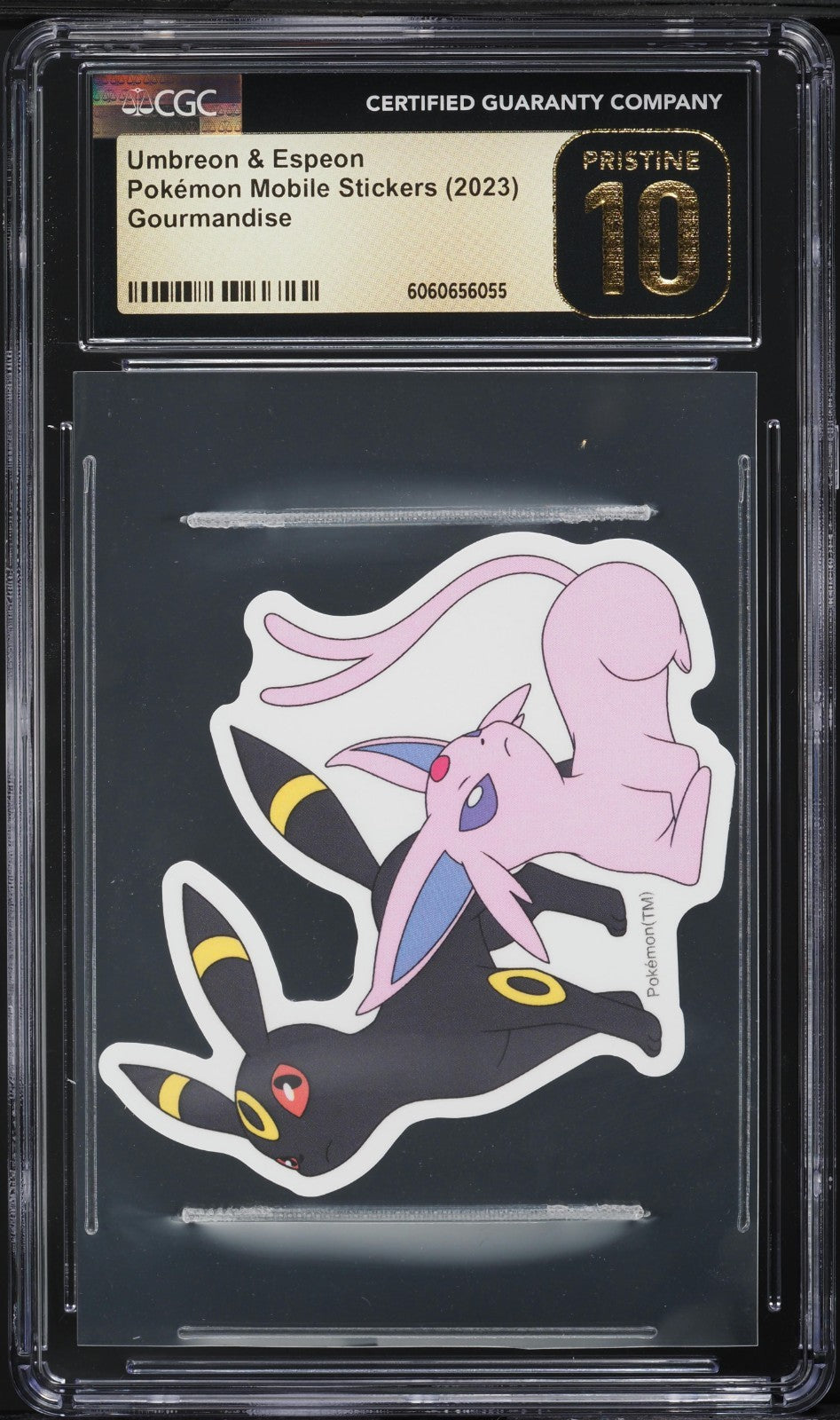 CGC 10 Pristine - Umbreon & Espeon - Pokemon Gourmandise Mobile Sticker 2023