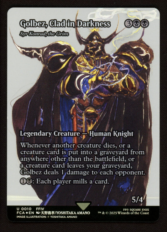Golbez Clad in Darkness 0010 Foil Showcase Final Fantasy Through the Ages MTG NM