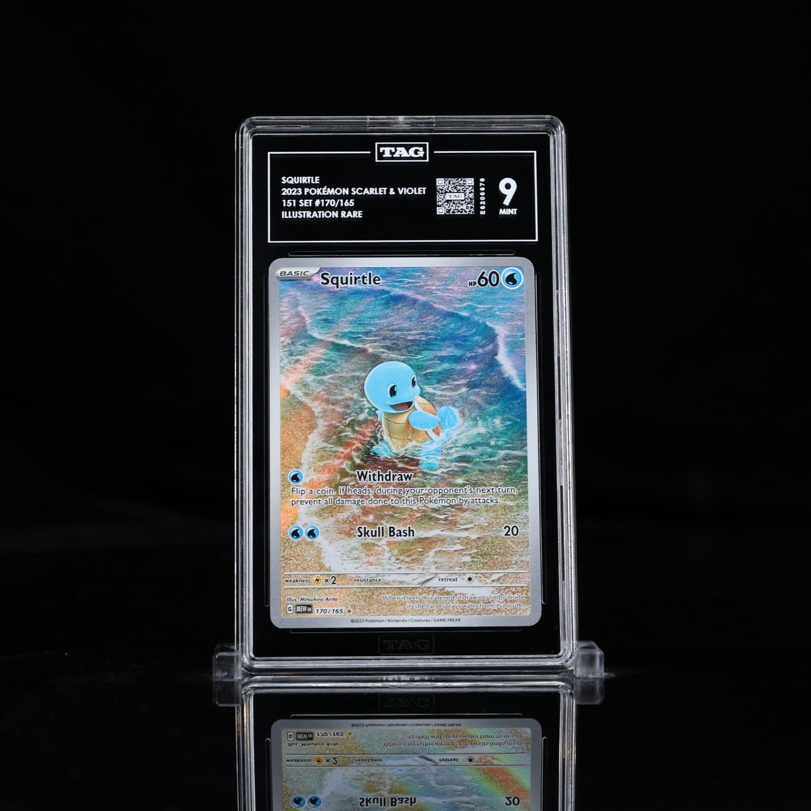 TAG 9 - Squirtle 170/165 Illustration Rare  Pokemon 151 English Scarlet & Violet