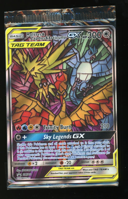 Moltres & Zapdos & Articuno GX SM210 Promo - Pokemon Hidden Fates ETB SEALED NM
