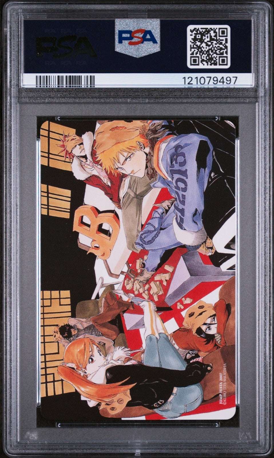 PSA 9 - Yoruichi Shihoin Q. of Spades Bleach Jump Festa 2006 Poker Playing Card