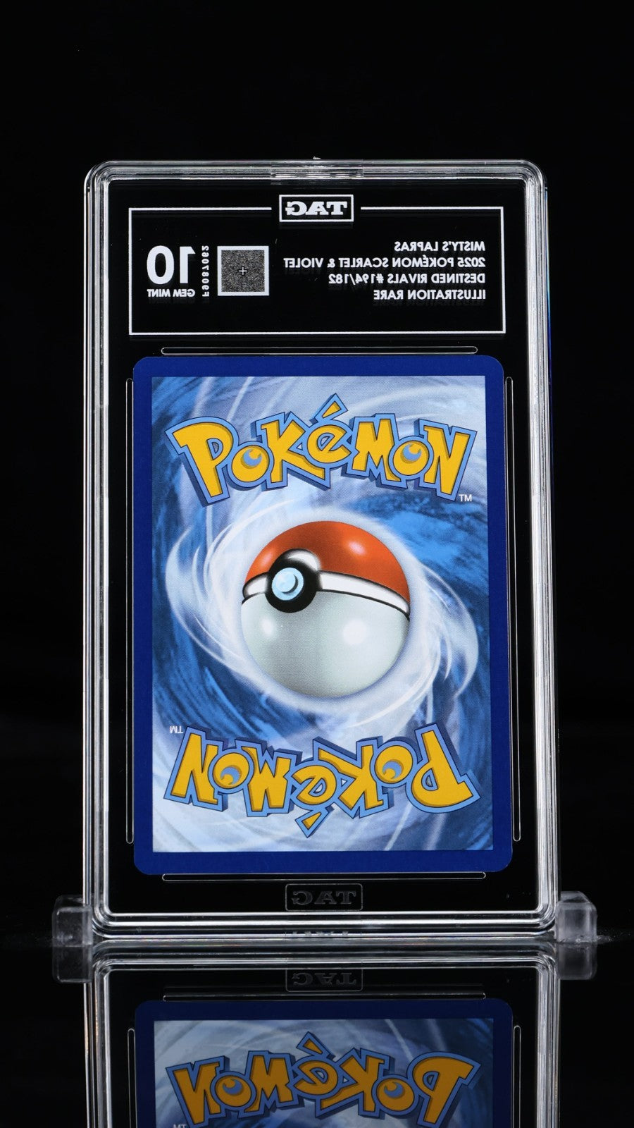 TAG 10 Misty's Lapras 194/182 Illustration Rare Pokemon Destined Rivals Gem Mint