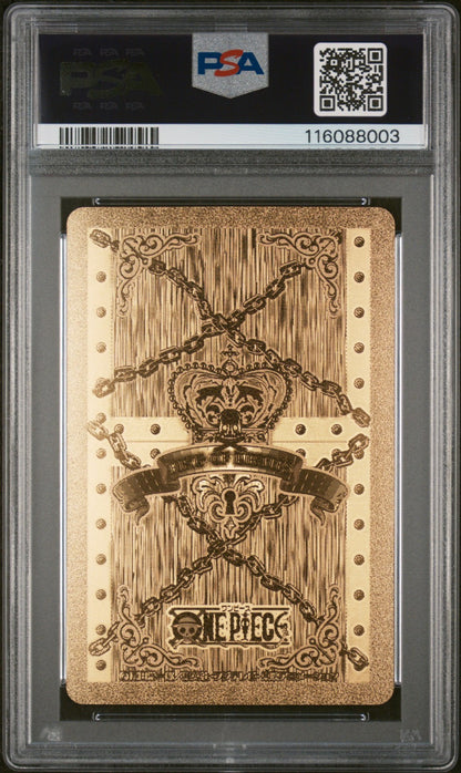 PSA 9 - Nami Queen of Hearts - One Piece Gold Poker Playing Card 2016