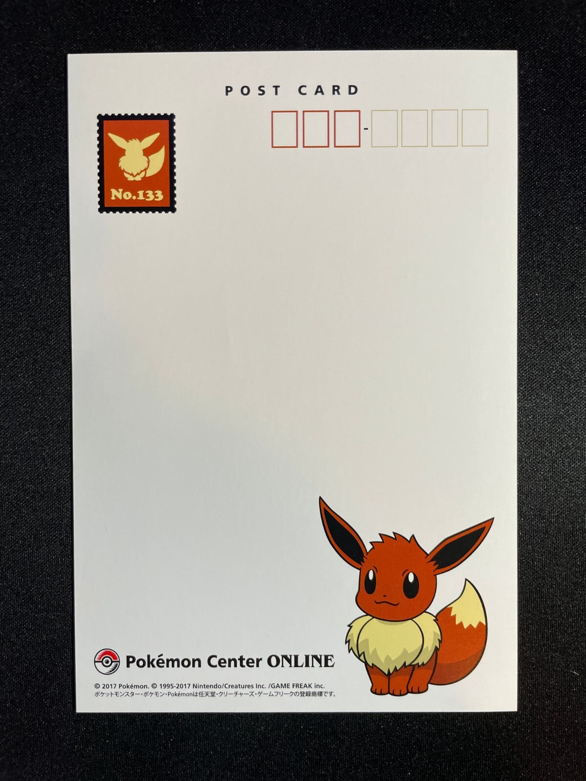 Pokemon Center Postcard - Umbreon Espeon Leafeon Glaceon & Sylveon 5.8" x 4"  LP