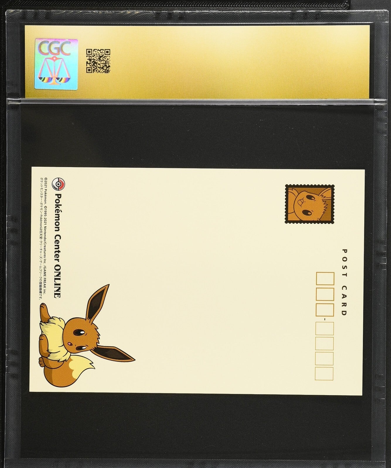 CGC 10 Pristine - Eevee & Eeveelutions - Pokemon Center Online Postcard Japanese