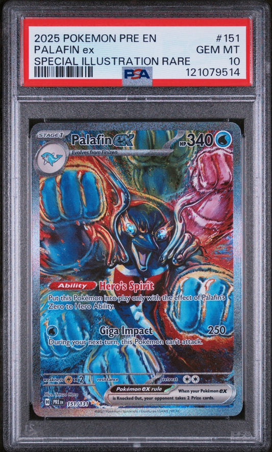 PSA 10 Palafin ex 151/131 Special Illustration Rare Prismatic Evolutions Pokemon