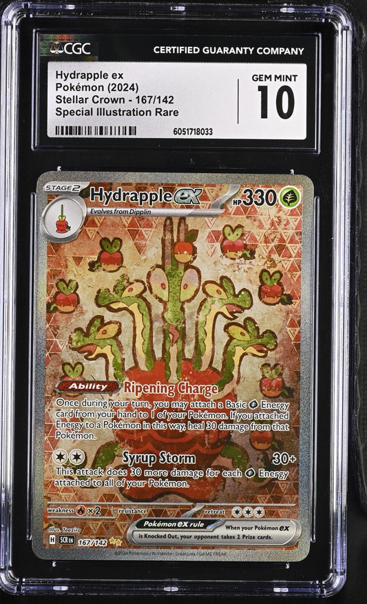 CGC 10 - Hydrapple ex 167/142 Special Illustration Rare Stellar Crown Pokemon