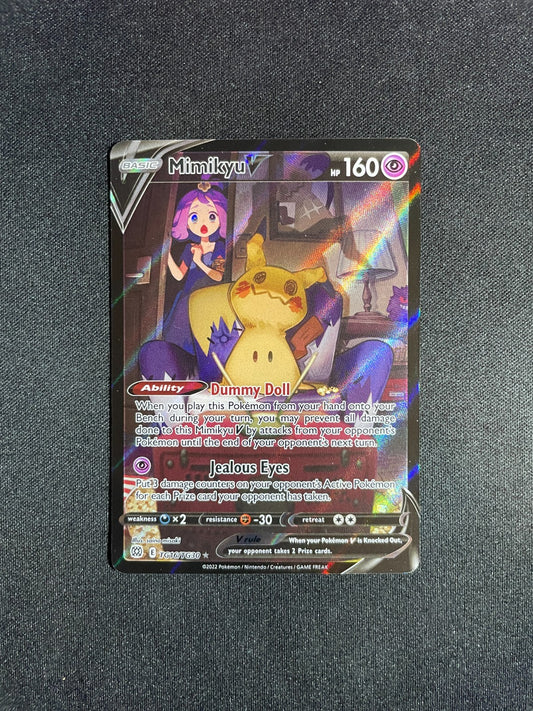 Mimikyu V TG16/TG30 Full Art - Brilliant Stars Trainer Gallery Pokemon - LP