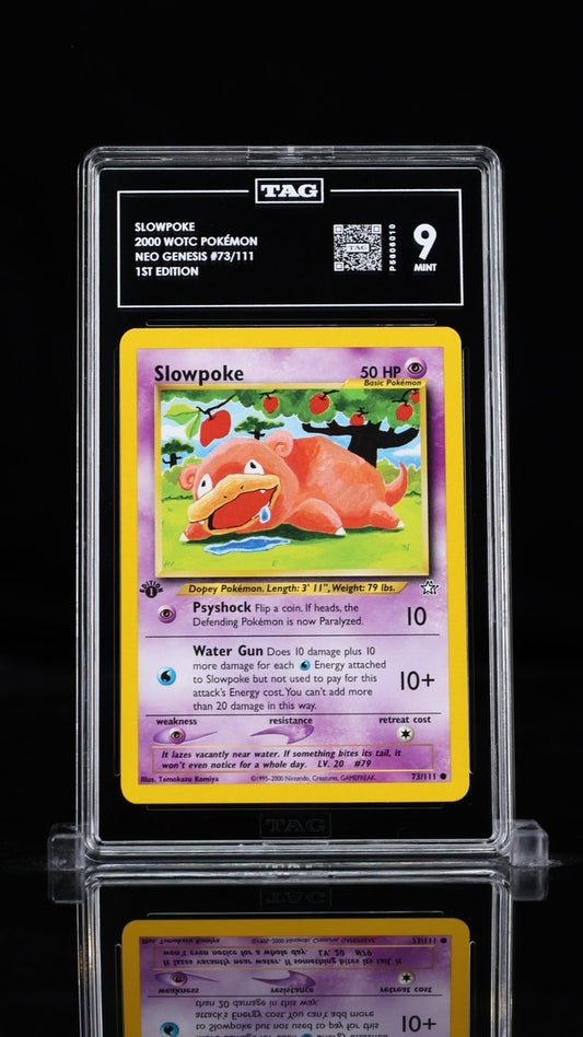 TAG 9 - Slowpoke 73/111 1st Edition Common - Pokemon Neo Genesis WOTC Vintage