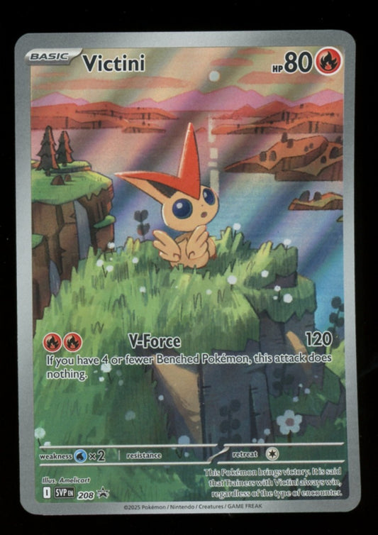 Victini 208 SVP Black Star Promo Full Art - Pokemon Black Bolt White Flare NM