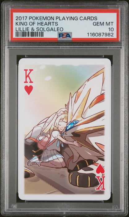 PSA 10 Sequential - Lillie Cosmog Lunala & Solgaleo Hearts Set - Pokemon Poker