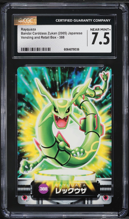 CGC 7.5 - Rayquaza #388 - Pokemon Carddass Zukan Japanese 2005