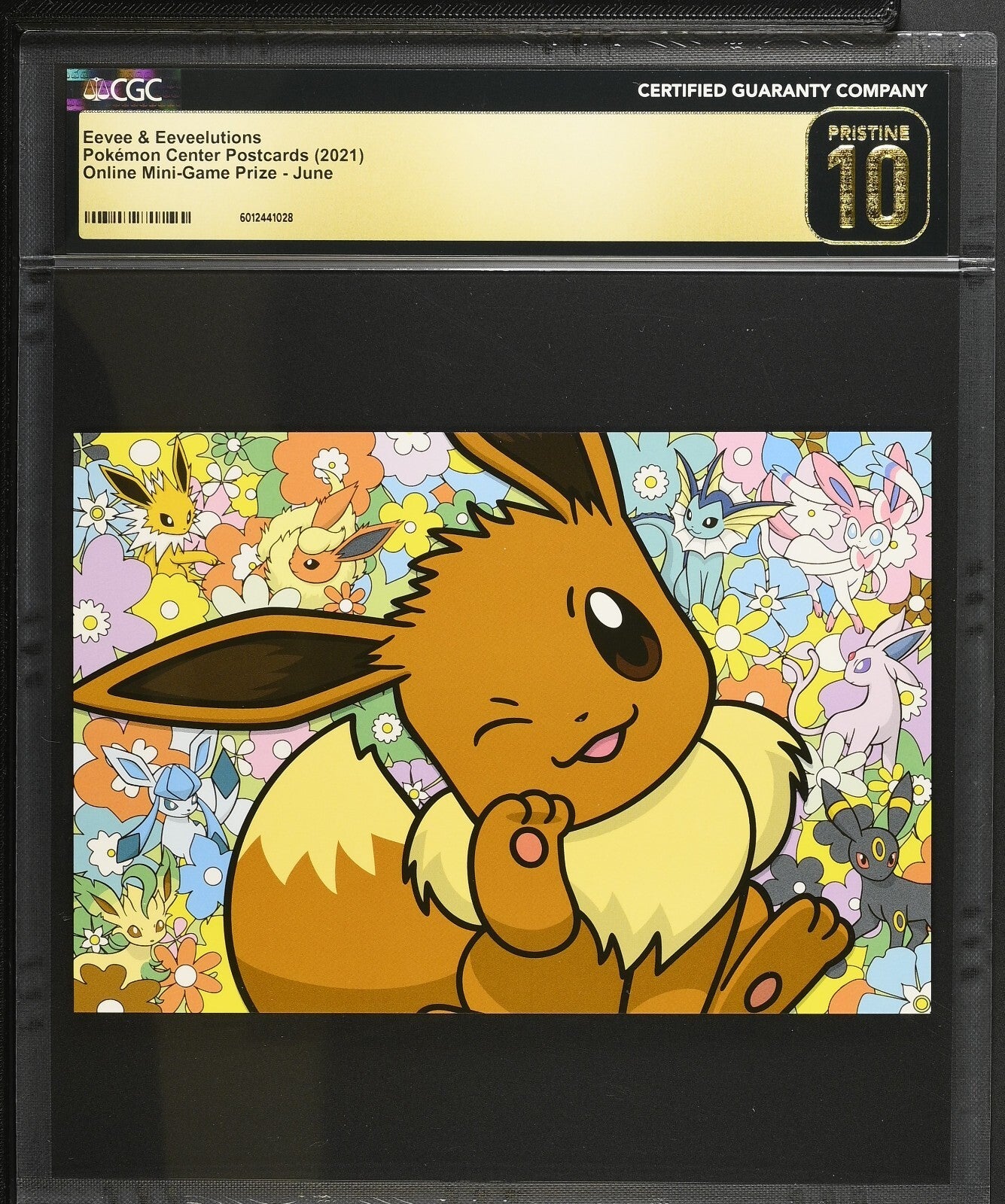 CGC 10 Pristine - Eevee & Eeveelutions - Pokemon Center Online Postcard Japanese