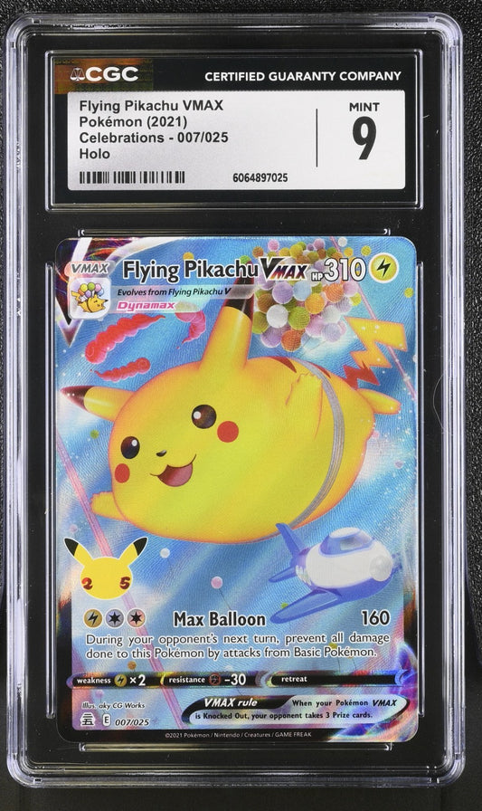 CGC 9 - Flying Pikachu VMAX 009/025 - Pokemon Celebrations 25th Sword & Shield