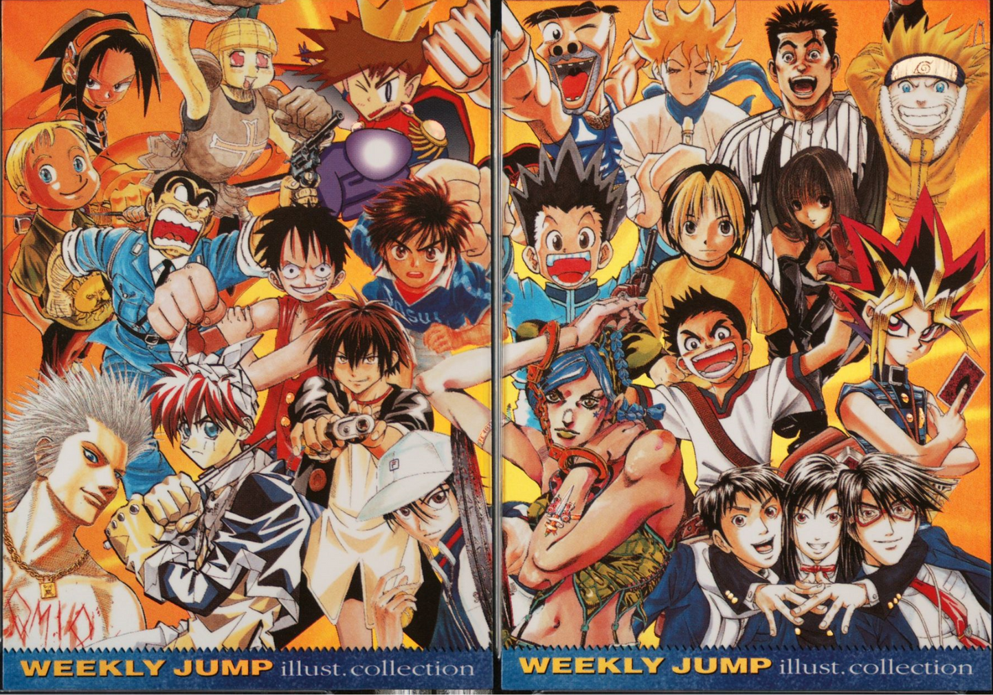 PSA 10 Set - All Stars SP1 & SP2 Weekly Jump Festa Illustration Collection 2001