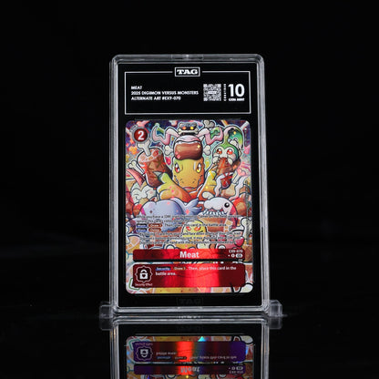 TAG 10 - Meat Agumon EX9-070 Alternate Art  Digimon Versus Monsters EX9 Gem Mint