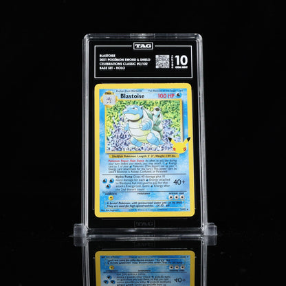 TAG 10 - Blastoise 2/102 - Celebrations Classic Collection Pokemon 25th Gem Mint