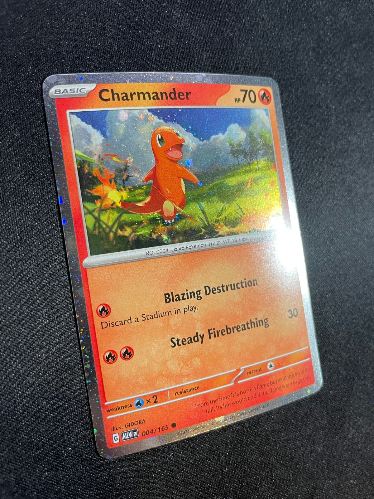 Charmander 004/165 Cosmos Holo Promo Pokemon Charizard Super Premium Collection