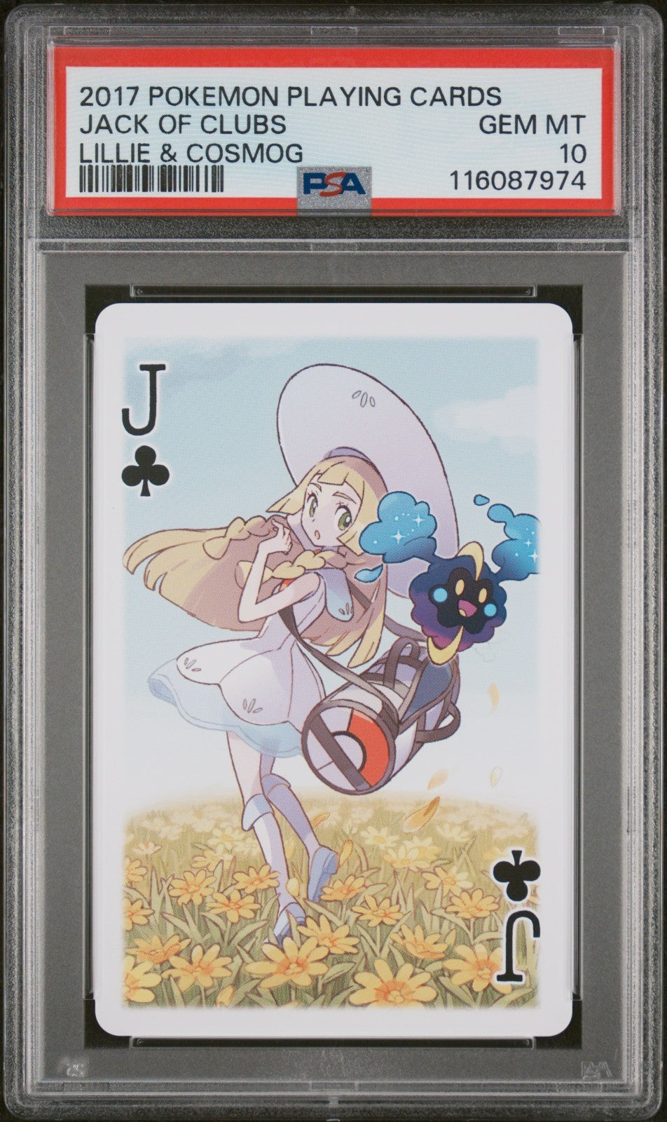 PSA 10 Sequential - Lillie Cosmog Lunala & Solgaleo Clubs Set - Pokemon Poker