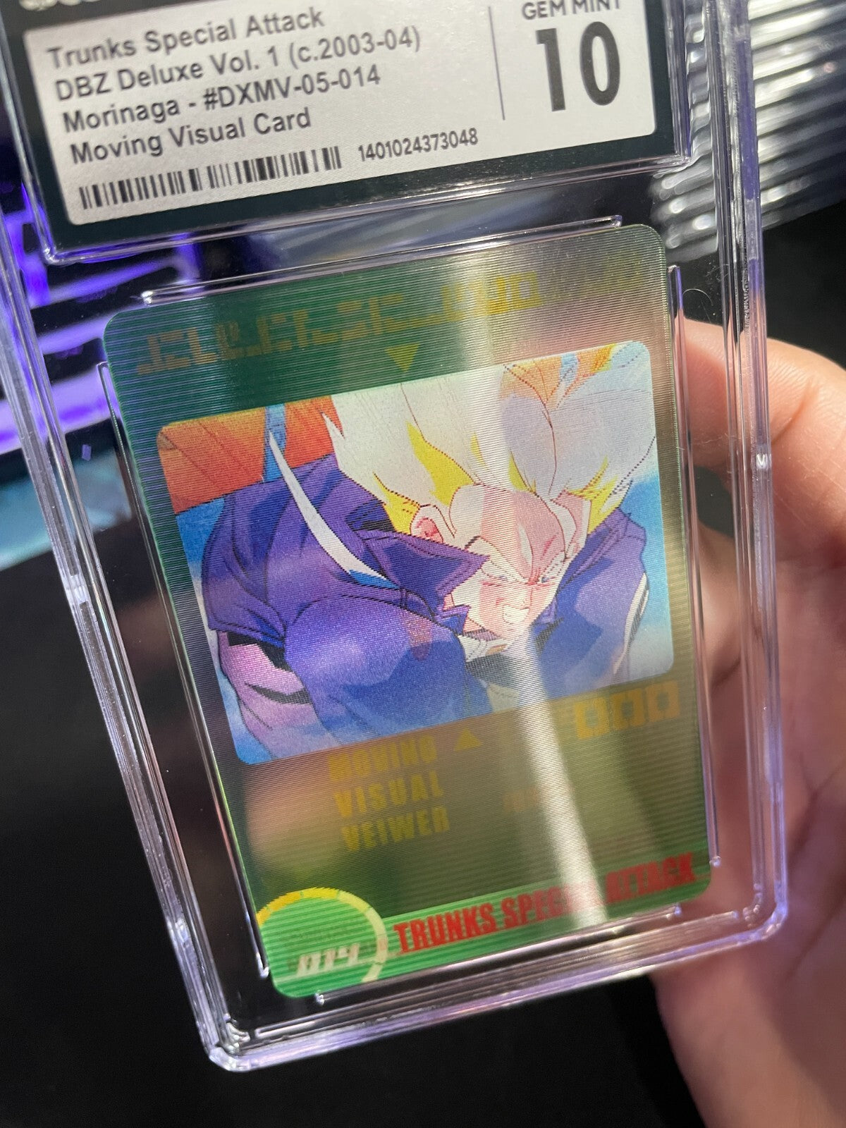 CGC 10 Future Trunks #014 3D Morinaga Dragon Ball Z Wafer Cards Part 1 Gem Mint