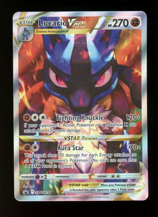 Lucario VSTAR SWSH291 Black Star Promo - Crown Zenith ETB Pokemon TCG - NM