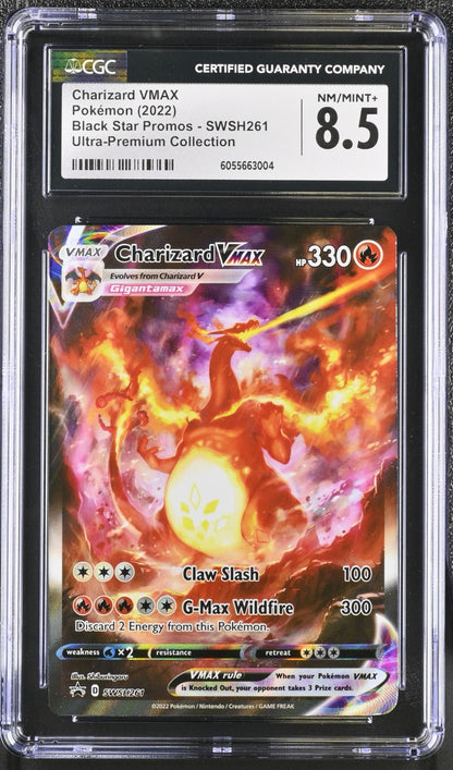 CGC 8.5 - Charizard VMAX SWSH261 Black Star Promo UPC Pokemon Sword & Shield